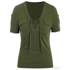 Fashionable Casual Women's Short-sleeve Top