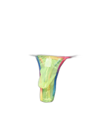 3-pack Men's Sexy Rainbow Transparent Convex Pouch Breathable Thong
