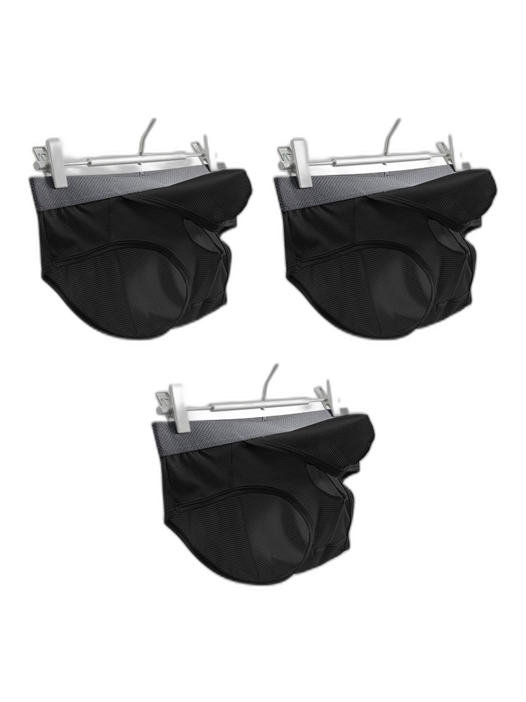 3 Pack Men's Low-Rise Mesh Briefs with Breathable Support & Convenience Fly