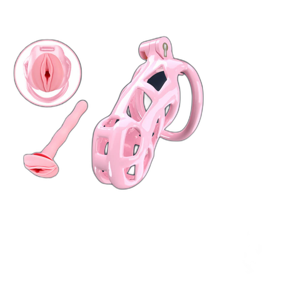 Cosmas - Male Chastity Device - Cock Cage - Chastity Cage With Catheter