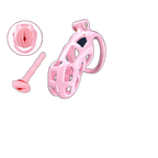 Cosmas - Male Chastity Device - Cock Cage - Chastity Cage With Catheter