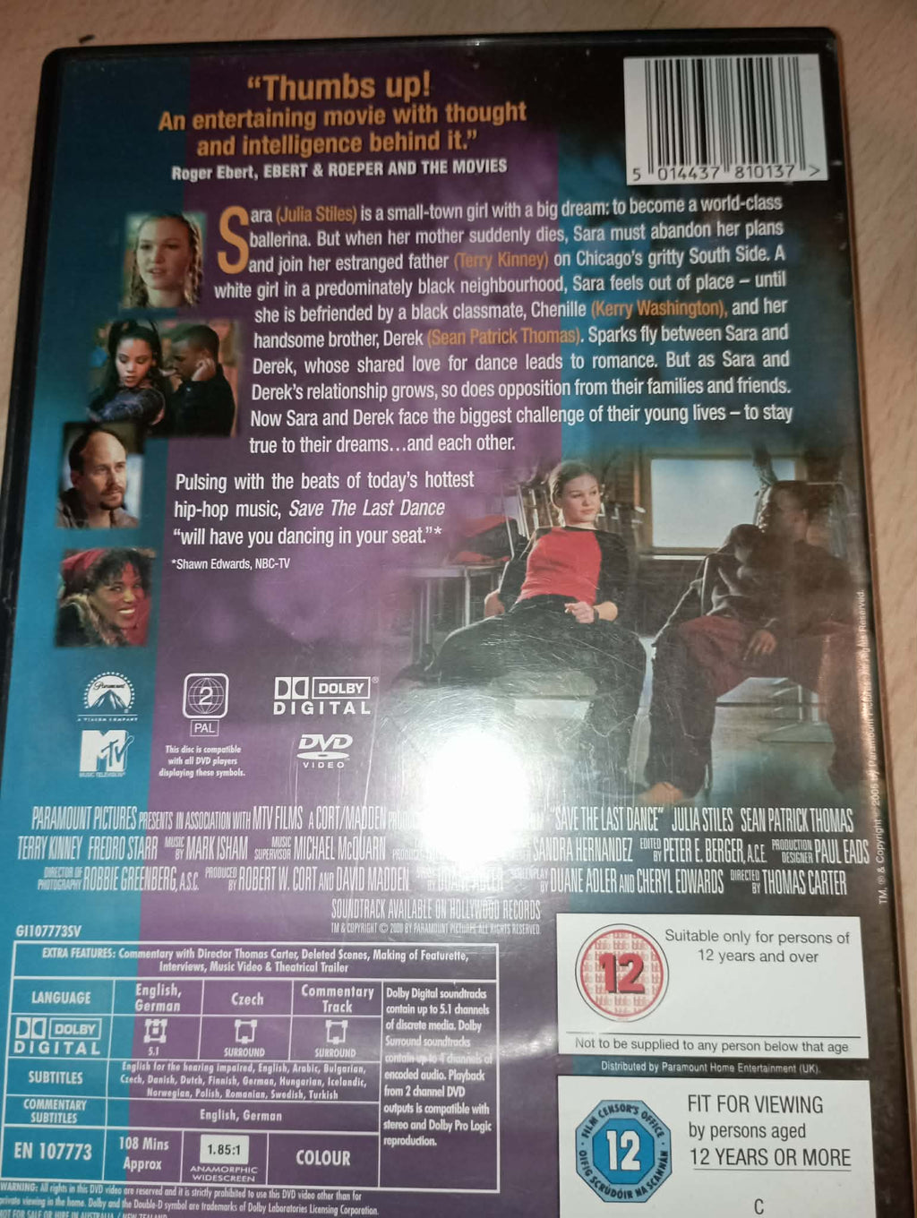 DVD : SAVE THE LAST DANCE