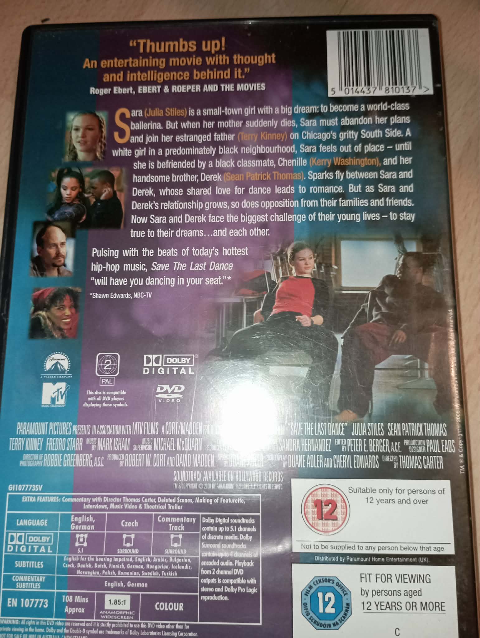DVD : SAVE THE LAST DANCE