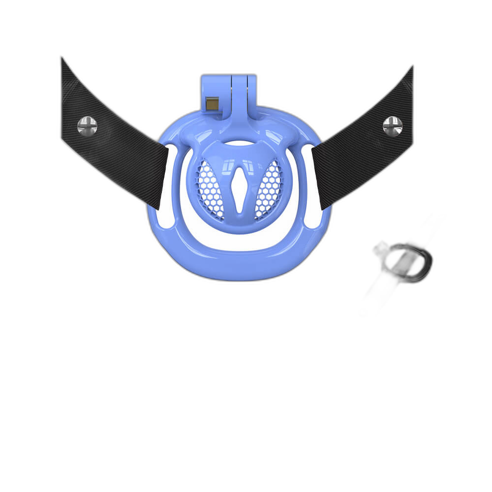 Cassian - Tiny Chastity Cage - Male Chastity Equipment - With Belt And Four Rings