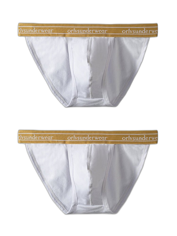 2 Pack Men's U-Pouch Gym Fitness Breathable Cotton Briefs