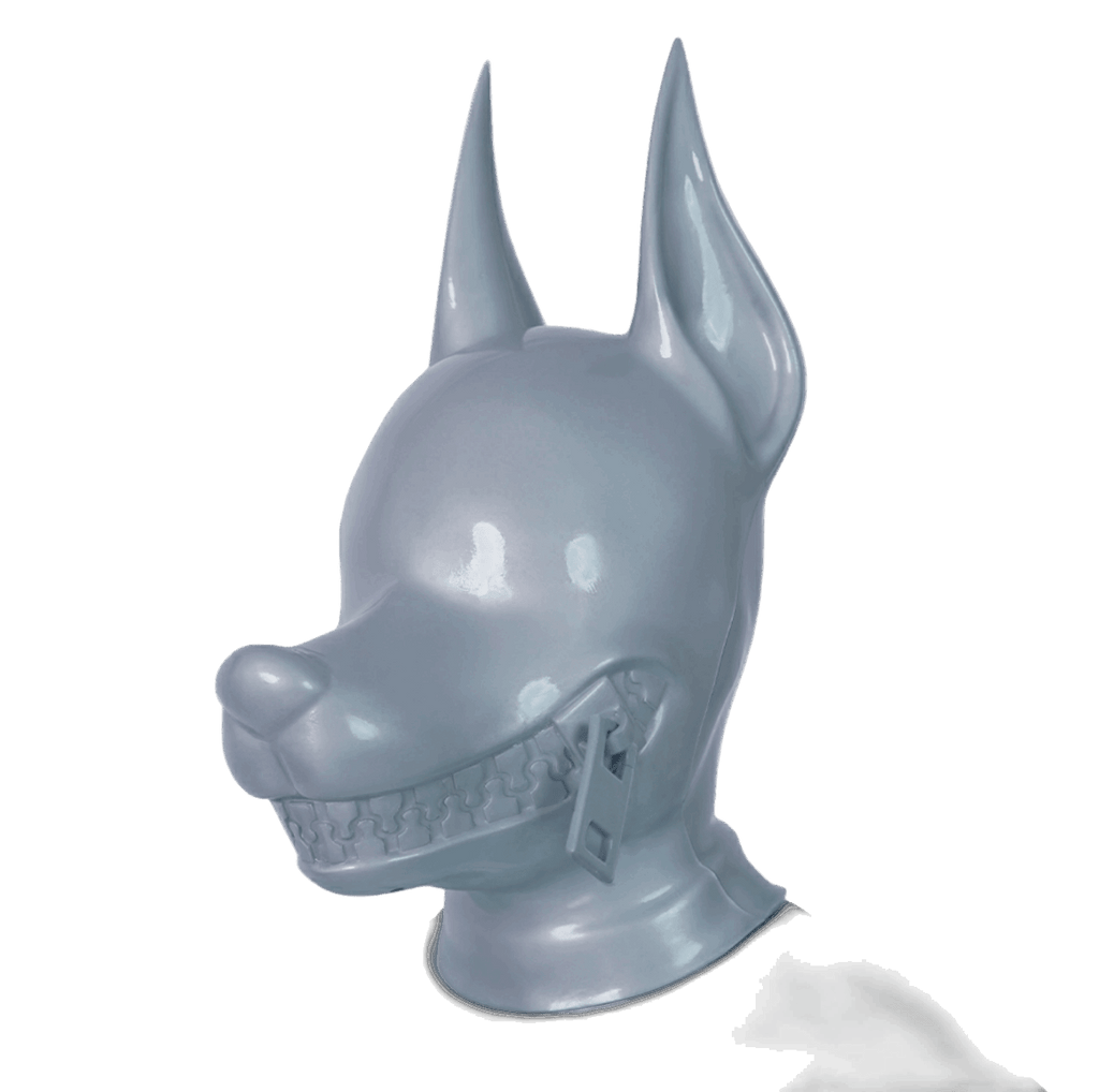Furrjoi Zipper Dog Hood Silver
