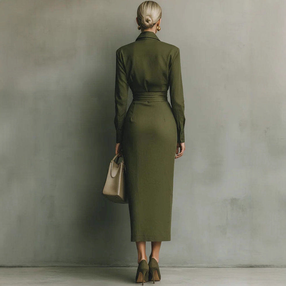 New Slim-fit Long-sleeved Dress For Women