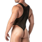 TOF Paris Mesh Body Thong Black