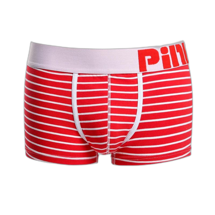 Pink Hero Simple Striped Boxers