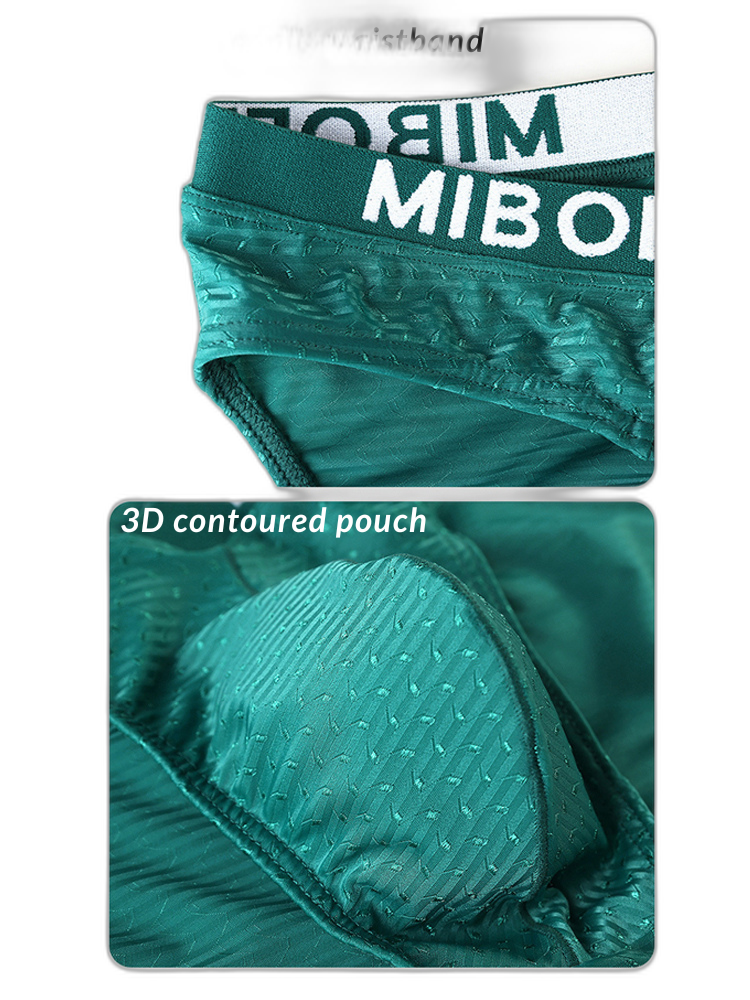 2 Pack Men's U-Pouch V-Front Low-Rise Briefs