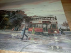 EDINBURGH CASTLE small PAINTED OLD TIME PICTURE
