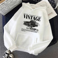 Retro-style Hoodie For Girls Women's Casual Patterned Printed Sweatshirt