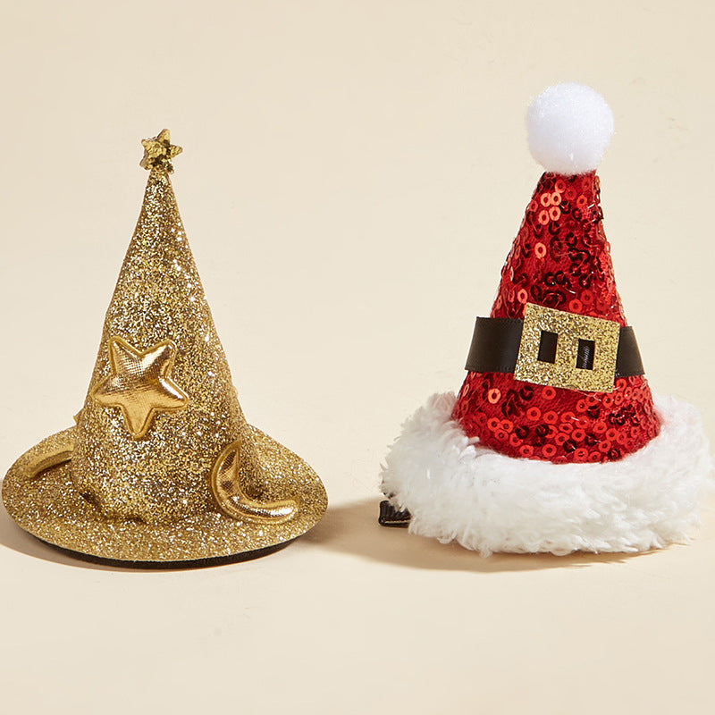 Halloween Hairpin Christmas Hat Witch Hat Dog Headdress Hat