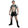Mr.S Leather X-Factor Bold Color Body Harness | Aqua