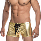 Super Booty Drawstring PU Leather Boxers