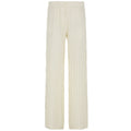 Resort-style Textured Hollow-out Loose-fitting Solid-color Casual Pants