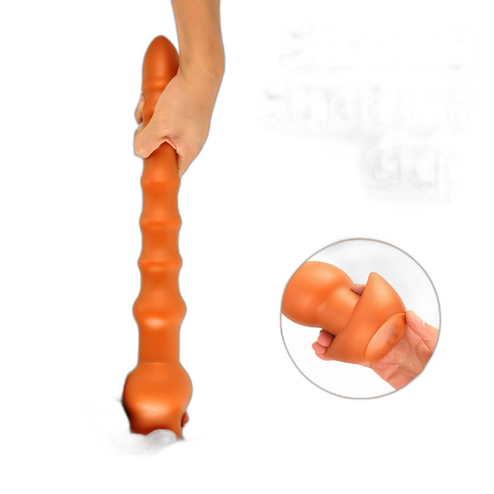 Cracker - Silicone Butt Plug - Deep Anal Sex Toy - Ribbed Anal Dildo - 3 Sizes