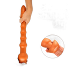 Cracker - Silicone Butt Plug - Deep Anal Sex Toy - Ribbed Anal Dildo - 3 Sizes