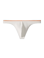 4 Pack Men's Low-Rise Solid Thongs with Reinforced Edging