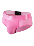Men's Solid Color Mesh Breathable Sports Fitness Briefs
