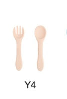 Baby Feeding Set - Silicone Spoon & Fork, Food-Grade BPA-Free