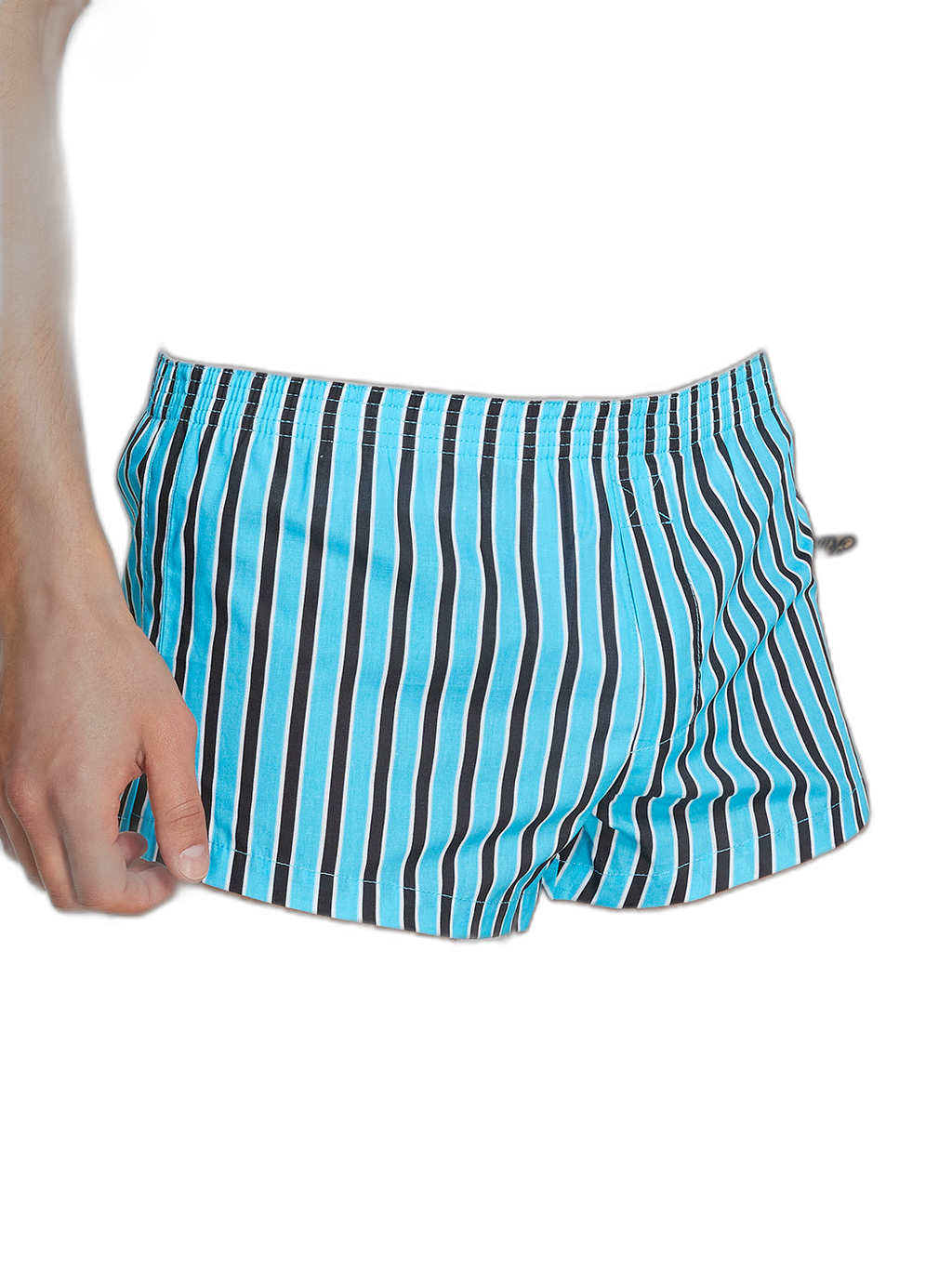 Men's Color Stripes Boxers With Fly