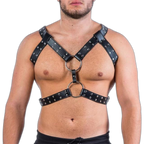 Y-Studded Leather Harness