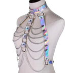 HoloGlam Punk Leather Harness Top