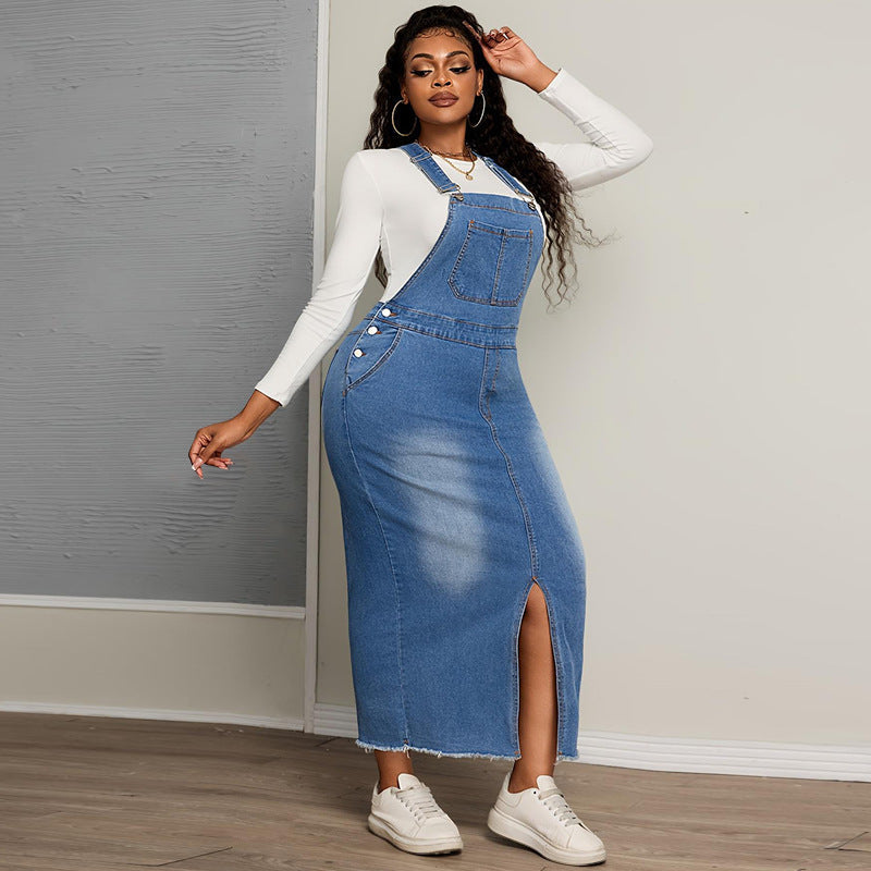 Casual And Versatile Denim Slimming Dress