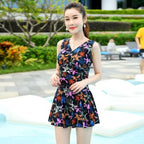Foreign Trade Covering Belly Thin One-piece Swimsuit