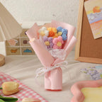 Christmas Valentine's Day Knitted Puff Wool Floral Decoration Gift