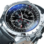 Casual Hollow Multi-function Large Dial Mechanical Watch