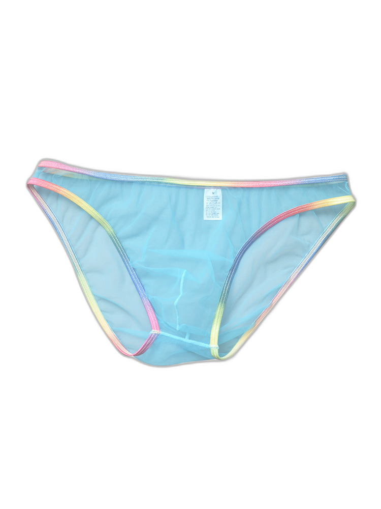 3-pack Men's Ultra-sheer Rainbow-edge Mesh Briefs
