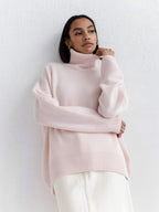 Women's Turtleneck Sweater - Soft Long Sleeve Pullover for Winter | Premium Knit Top