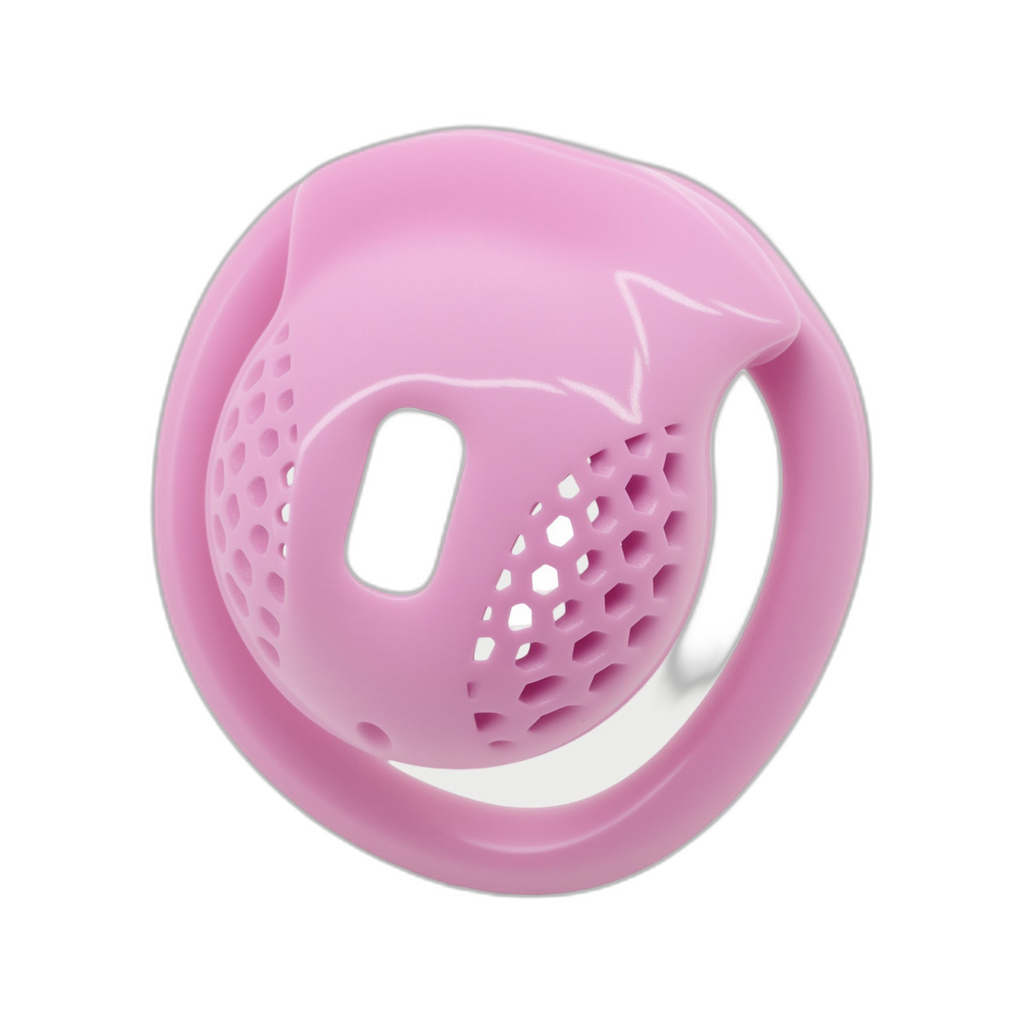 Honeycomb Mesh Nub Chastity Cage
