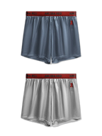 2 Pack Men's Solid Lounge Casual Boxers