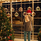 LED Christmas Curtain Lights, Indoor Scene Decoration, Creative Curtain Lights, Christmas Atmosphere Flashing Lights