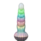 WistGlow – Fantasy Dildo – Spiral Texture & Glow-in-the-Dark Vibrating Dildo