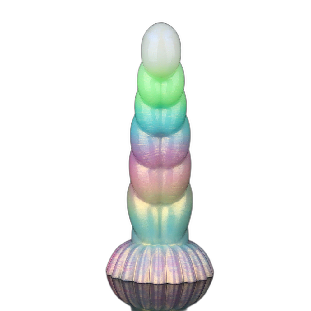 WistGlow – Fantasy Dildo – Spiral Texture & Glow-in-the-Dark Vibrating Dildo