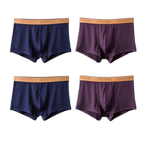 Modal Ultra-soft Solid Mid-waist Men's Boxer Briefs