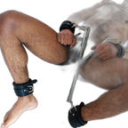 ruff GEAR Stainless Steel X Hog Tie Spreader Bar with Restraints