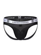 3 Pack Men's Mesh Thong with Stretch & Breathable 3D Support Pouch