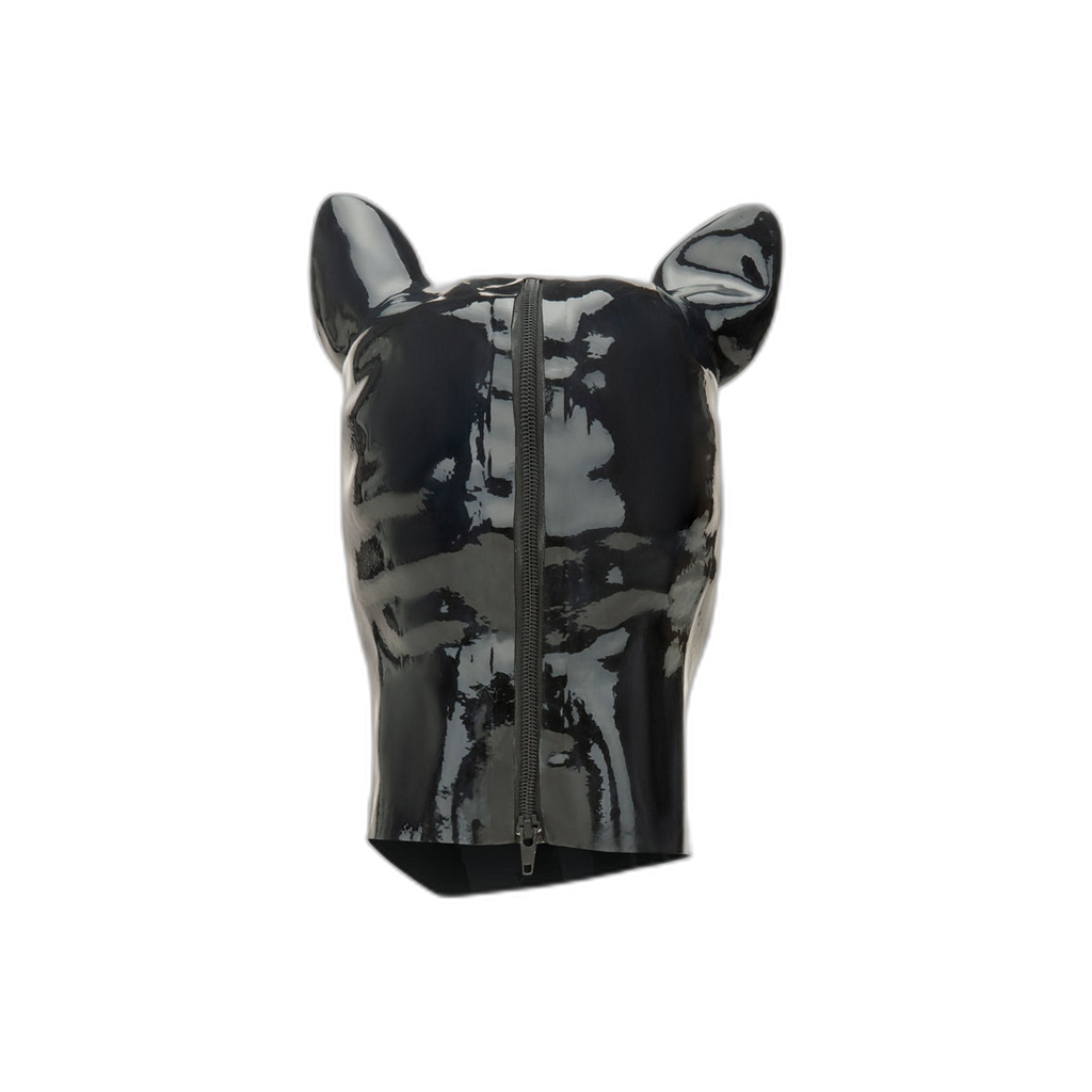 Prowler RED Latex Pig Hood Black