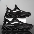 Men's Lace-up Sneakers Mesh Sports Shoes Fashion Hollow-sole Low Top Running Shoes