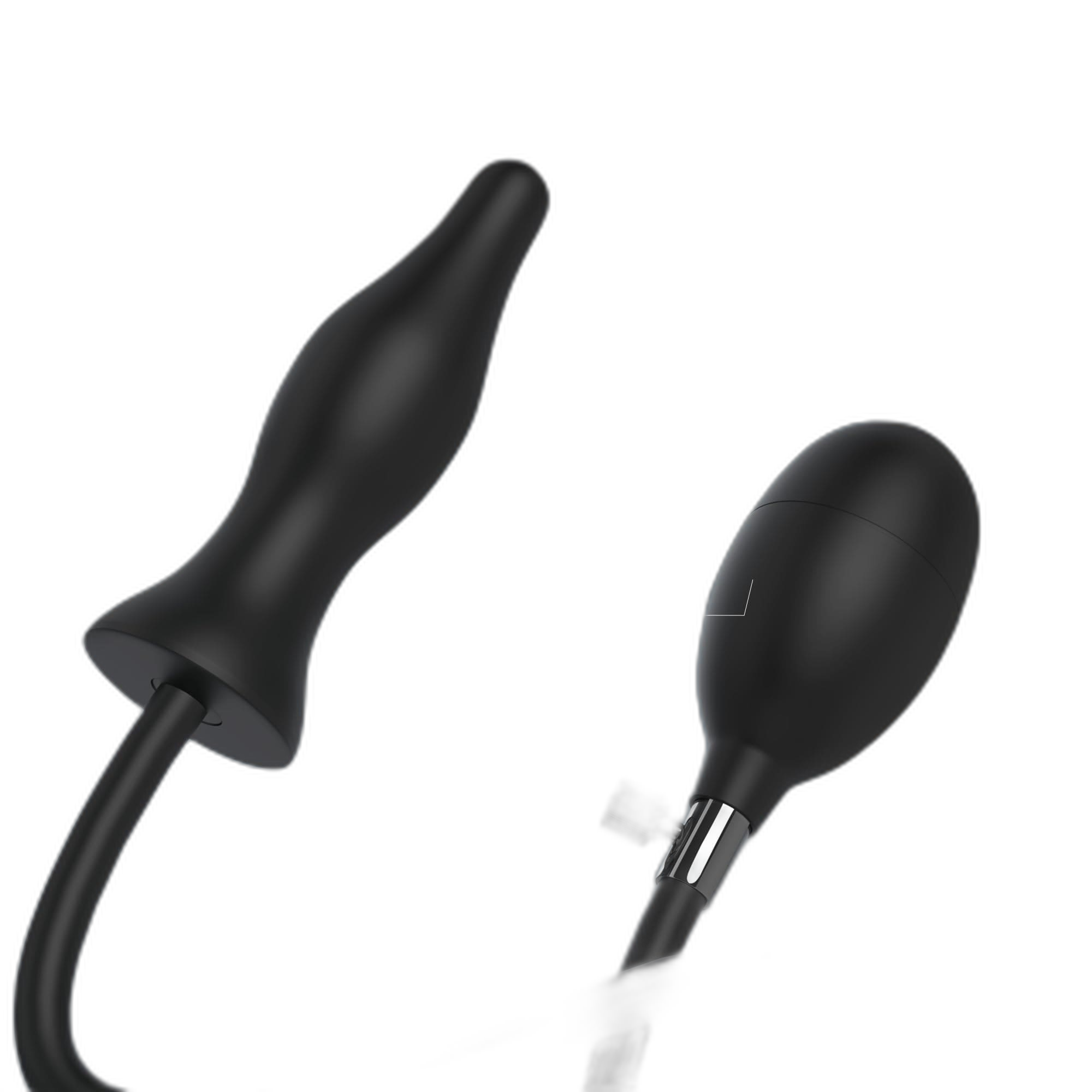 Spiral - Inflatable Butt Plug - Silicone Anal Plug