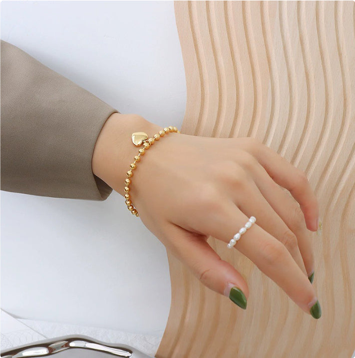 Titanium Steel Heart Love Heart Jewelry Colorfast Christmas Valentine's Day Gift Present