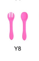 Baby Feeding Set - Silicone Spoon & Fork, Food-Grade BPA-Free