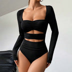 Women's Figure-hugging Bodysuit With A Cinched Waist For A Slimming Effect