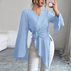 Women's Autumn New Collection Light Mature-Style Satin Top