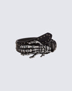 New Skeleton Hand Studded Belt